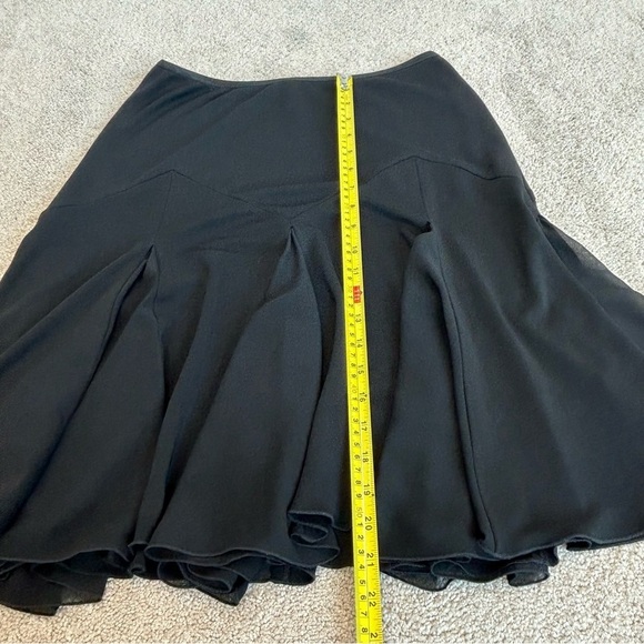 JOSEPH Ribkoff black A-line handkerchief skirt Sz 8 - Picture 7 of 10